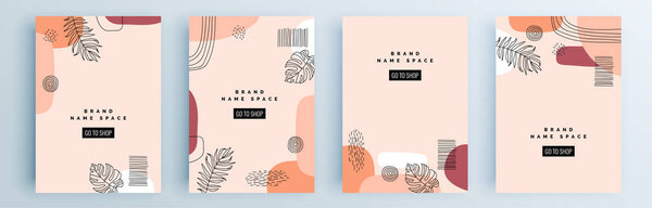 Set of sale banners, templates design. Vector illustration.