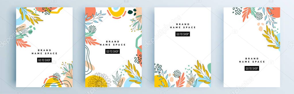 Set of sale banners, templates design. Vector illustration.