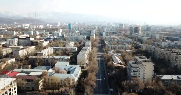 Cidade da Primavera de Almaty durante o período de quarentena — Vídeo de Stock