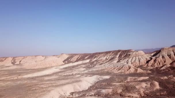 Colline colorate della gola nel deserto. — Video Stock