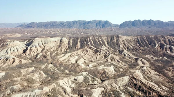 Colored hills of the gorge in the desert.