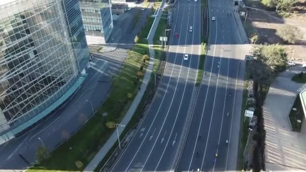 Cykeltur på stadens väg i Almaty. — Stockvideo