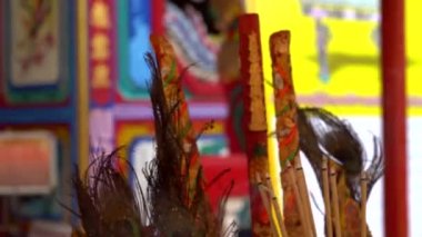 Tayland 'ın Koh Chang adasındaki Çin tapınağı..