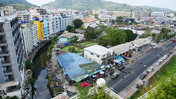 Drone vista de la ciudad de Patong, isla de Phuket. —  Fotos de Stock