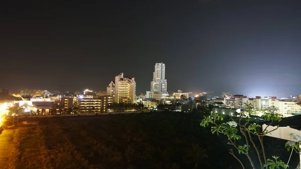 Night city of Patong, Phuket island. — Stock Photo, Image