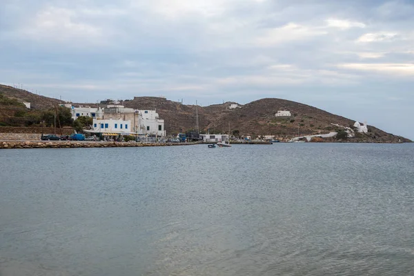 Paralia Gialos Ios Island Greec September 2020 View Port Yialos — 图库照片