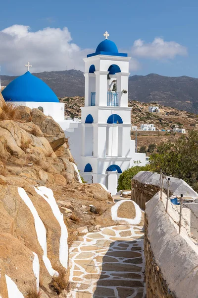 Chora Ios Island Greece Sseptember 2020 View Church Virgin Mary — стоковое фото