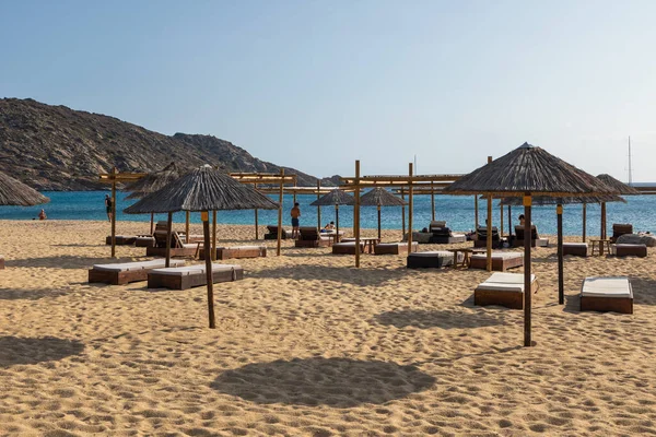 Mylopotas Beach Ios Island Grecia Settembre 2020 Una Delle Spiagge — Foto Stock