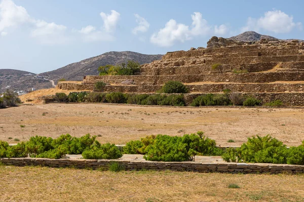 Site Archéologique Skarkos Début Âge Bronze Établissement Sur Île Ios — Photo