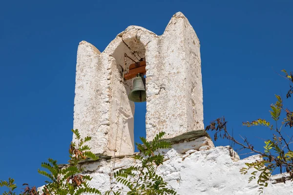 View Old Orthodox Greek Church Chora Old Town Folegandros Island — Stock Photo, Image