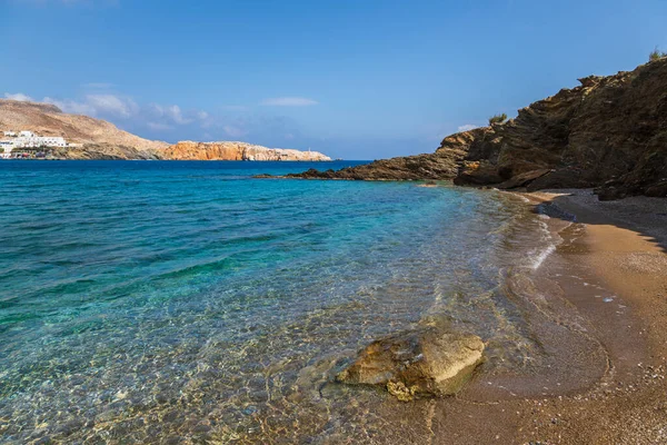 Folegandros Island Greece September 2020 View Small Port Town Island — Fotografia de Stock