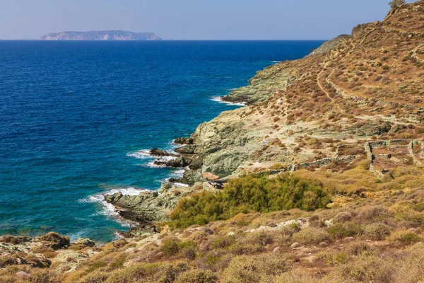 여름의 날에는 풍경을 수있다 그리스의 키클라데스 — 스톡 사진