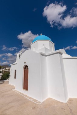 Agios Nikolaos - Analipsi, Yunan Ortodoks Kilisesi. Piso Livadi, Paros Adası, Yunanistan.
