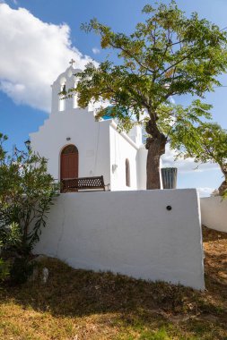 Agios Nikolaos - Analipsi, Yunan Ortodoks Kilisesi. Piso Livadi, Paros Adası, Yunanistan.