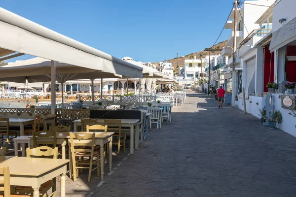 Piso Livadi Paros Island Greece September 2020 View Main Square — Stock Photo, Image