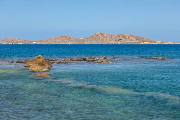 Côte Rocheuse Mer Égée Autour Île Paros Archipel Des Cyclades — Photo