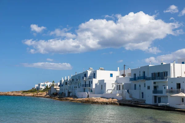 Naoussa Île Paros Grèce Septembre 2020 Vue Petite Ville Portuaire — Photo