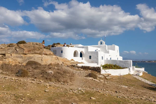 Остров Парос Греция Сентября 2020 Года Вид Монастырь Святого Иоанна — стоковое фото