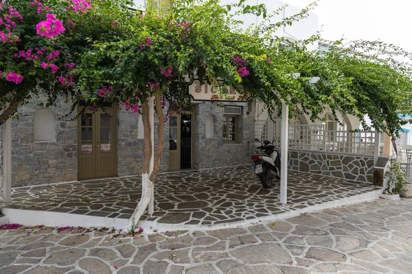 Antiparos Island Greece Вересня 2020 Традиційна Грецька Біла Архітектура Центрі — стокове фото