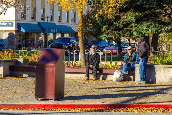 Anchorage Alaska Usa Вересня 2016 Сучасні Історичні Будівлі Центрі Міста — стокове фото