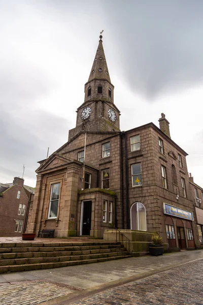 Peterhead Schotland Februari 2016 Zicht Gebouwen Het Centrum Van Stad — Stockfoto