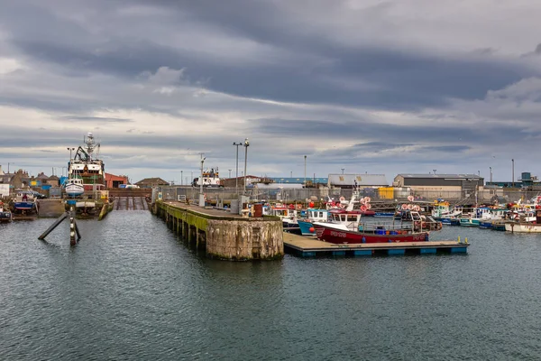 Peterhead Aberdeenshire Schottland Großbritannien Februar 2016 Blick Auf Das Industriegebiet — Stockfoto