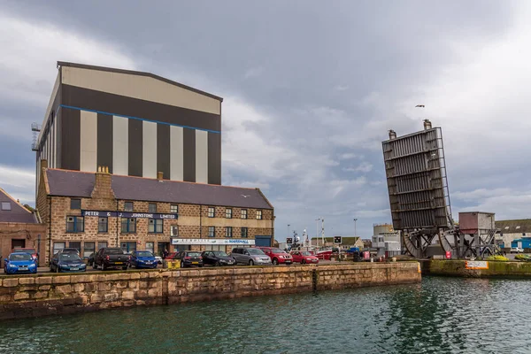 Peterhead Aberdeenshire Schottland Großbritannien Februar 2016 Blick Auf Das Industriegebiet — Stockfoto