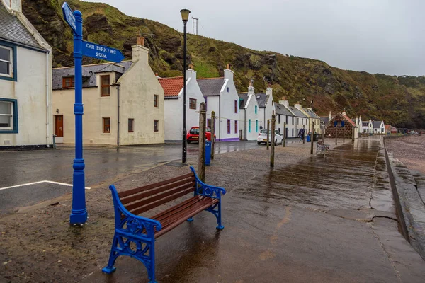 Pennan Aberdeenshire Schottland Großbritannien Februar 2016 Uferbänke Mit Blick Auf — Stockfoto