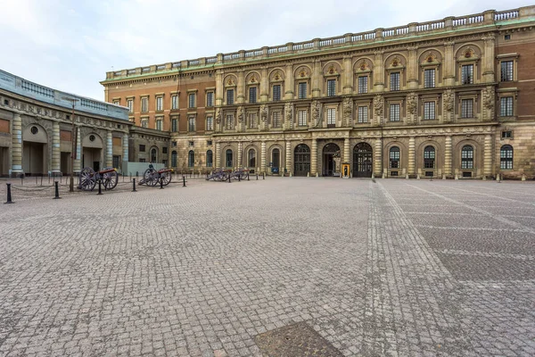 Estocolmo Suécia Abril 2016 Palácio Estocolmo Palácio Real Residência Oficial — Fotografia de Stock