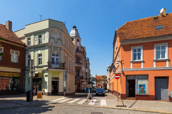Jarocin Πολωνία Μαΐου 2016 Ιστορικά Σπίτια Γύρω Από Την Κεντρική — Φωτογραφία Αρχείου