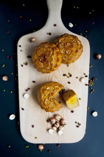 Traditionelle Mondkuchen — Stockfoto