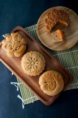 Sonbahar ortası festivali için ay çöreği