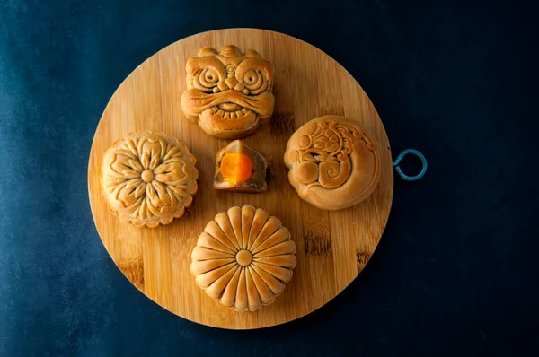 Moon Cake Mid Autumn Festival — Stock Photo, Image