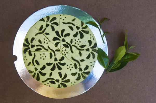 Green tea cake — Stock Photo, Image