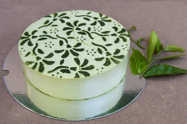 Green tea cake — Stock Photo, Image