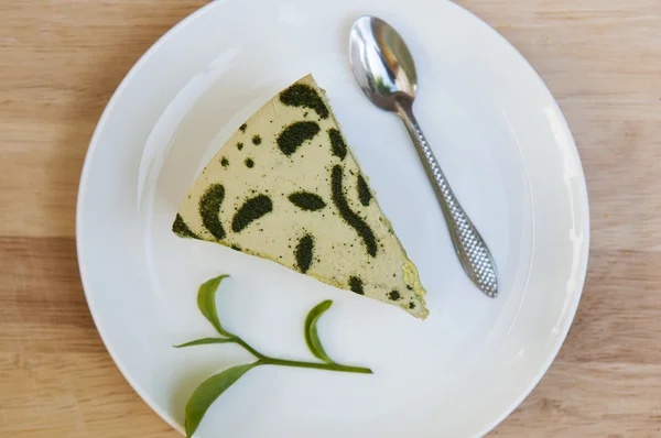 Green tea cake — Stock Photo, Image