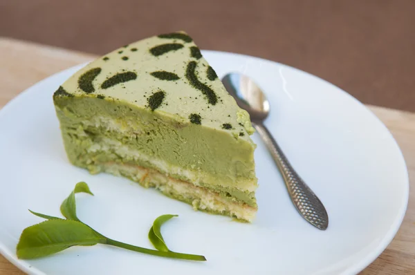 Torta di tè verde — Foto Stock