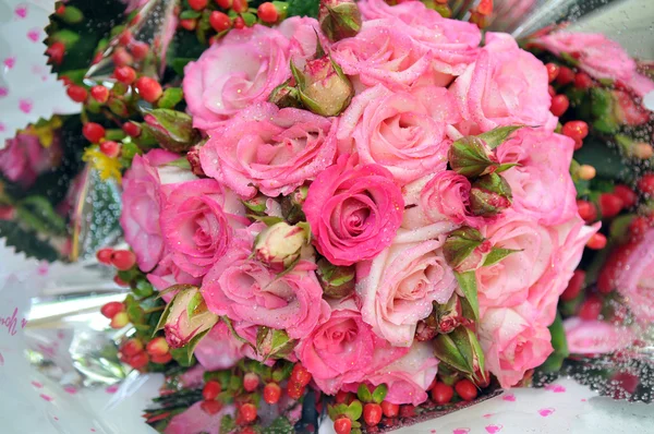 Bouquet de mariage avec rose — Photo