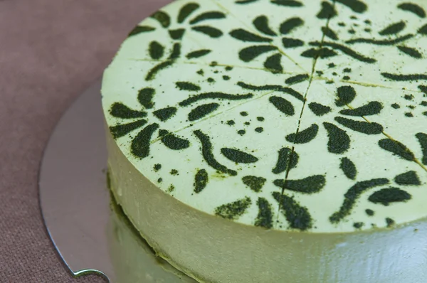 Japanese Matcha Green tea cake — Stock Photo, Image