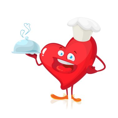 vektör çizim karikatür karakter kalp