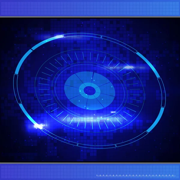 Science Fiction futuristische blaue Technologie Hintergrund — Stockvektor