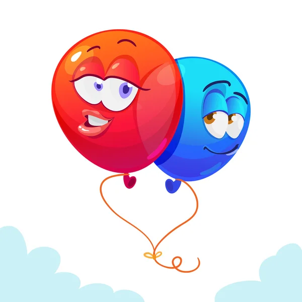 Kolekcja kolorowe balony latające dla partii i uroczystości — Wektor stockowy