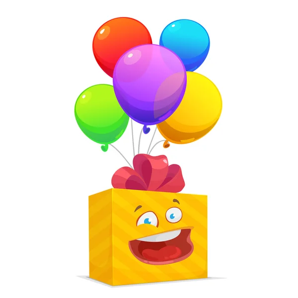 Vektor illustration av en färgstark födelsedag eller party ballonger en — Stock vektor