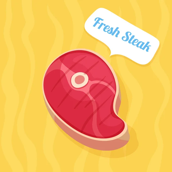 Vektorillustration Steak — Stockvektor