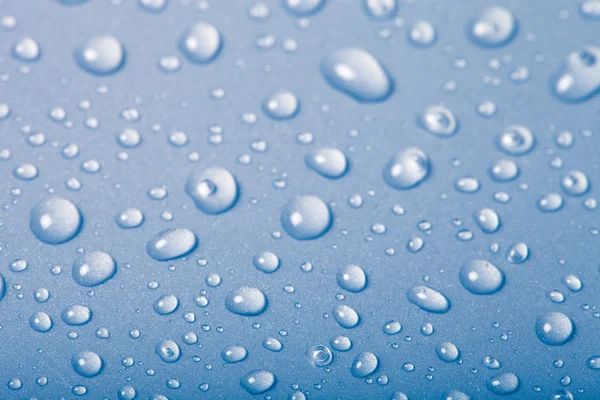 Bir renk arka plan üzerinde Su damlacıkları. Sığ derinlik-in tarla. Se