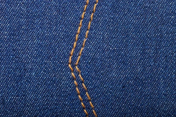 Oberfläche der Jeans Stoff für strukturierten Hintergrund — Stockfoto