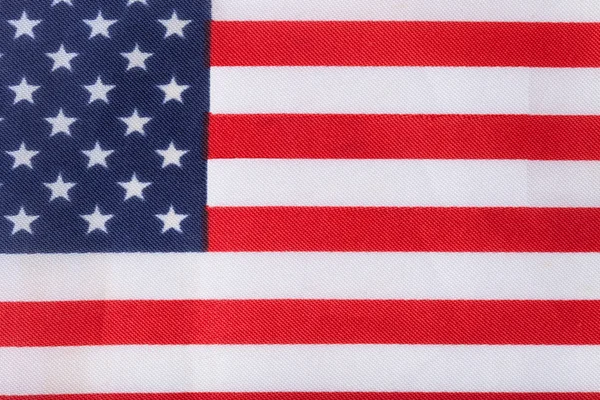 Texture of american flag on a cloth for background — Stock Photo, Image