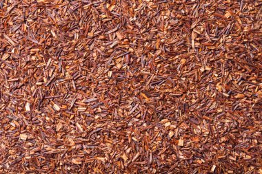Doku için arka plan olarak kuru rooibos çay yaprakları