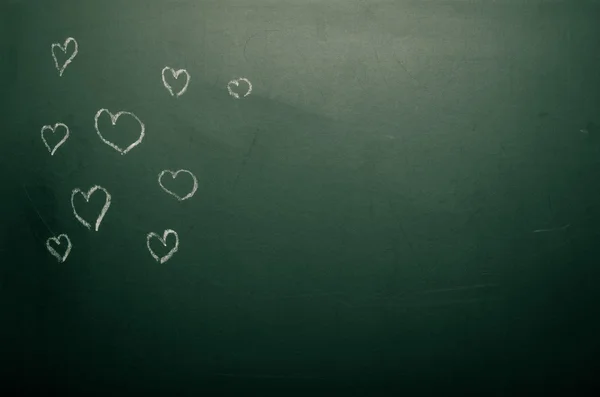 Romantic theme on a chalkboard. Toned — Stock Photo, Image