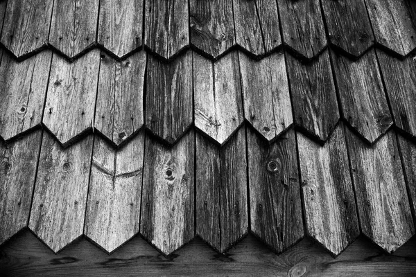 Fragment of old wooden house. Toned — Stock Photo, Image